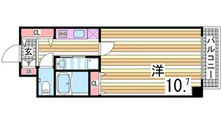 YKハイツ西明石Ⅱ【3階】の間取り