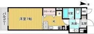 ポコアポコ明石鍛治屋町伍番館【4階】の間取り