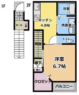 エターナルシー舞子坂【2階】の間取り