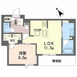 ラ ピエノ【1階】の間取り