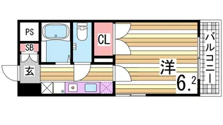 名谷ヒルズ【2階】の間取り
