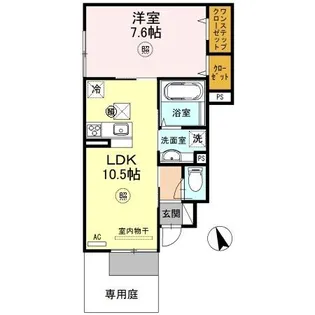 プレミール・カーサ【1階】の間取り