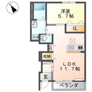 ザ・フォレスタ【1階】の間取り