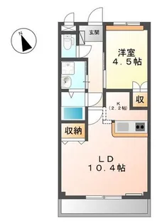 グランディール サクラ 1番館【1階】の間取り