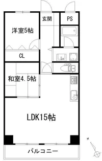 ベルトゥリー須磨【1階】の間取り