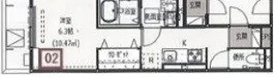 エスペランサ西新町【3階】の間取り