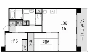 南多聞台第6住宅3号棟【2階】の間取り