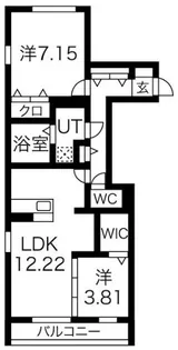 シャルムソレイユⅠ番館【3階】の間取り