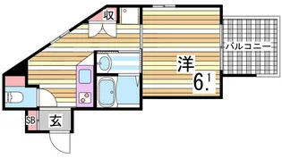 ブロンテ垂水海岸通EAST【2階】の間取り