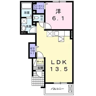 ソレイユ土山Ⅰ【1階】の間取り