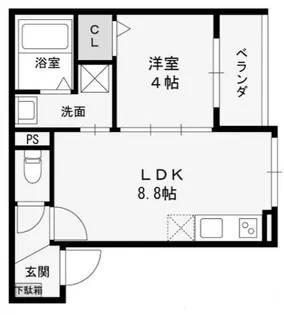 シーサイドヒル西新町【3階】の間取り