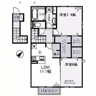 サワーフローラ C棟【2階】の間取り