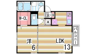 ラフィーネ林II【1階】の間取り