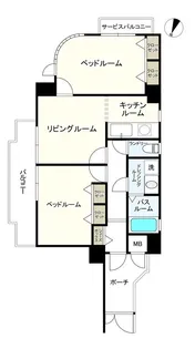 ベルイルモ塩屋【4階】の間取り