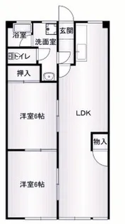 一明マンション【1階】の間取り