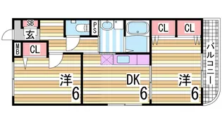 バージンブリッジ【3階】の間取り
