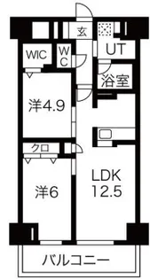 グランリベレ明石【3階】の間取り