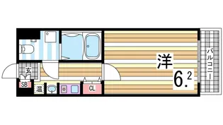 カーサ王塚台【4階】の間取り