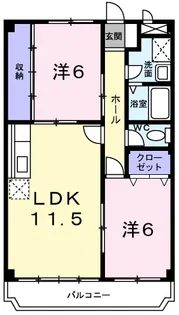 シャトル永井【1階】の間取り