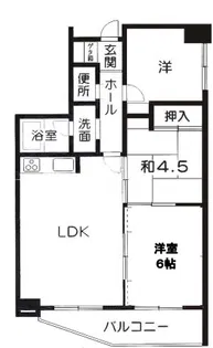 ベネフィス鴨池Ⅰ【6階】の間取り