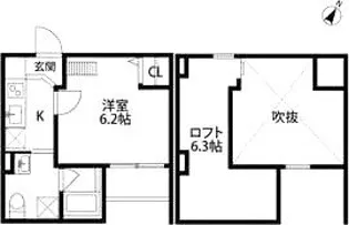 Grand Jete 西明石【2階】の間取り