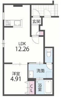 メゾン東二見【1階】の間取り