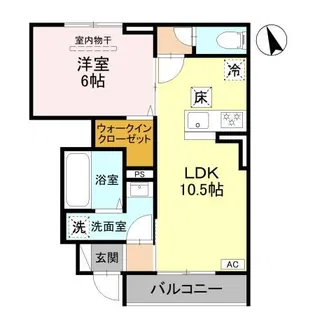 Monarch.A.西明石【1階】の間取り