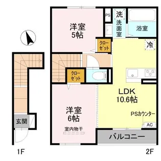 Monarch.A.西明石【2階】の間取り