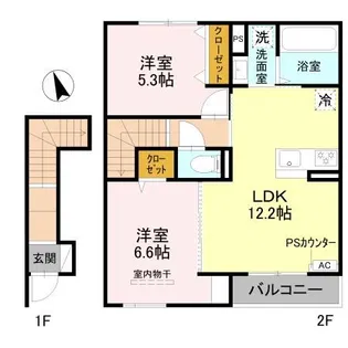 Monarch.A.西明石【2階】の間取り