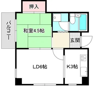 ブリス西二見【2階】の間取り