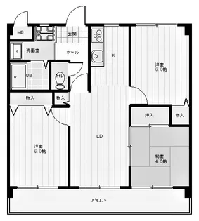 ポート・パレ【2階】の間取り
