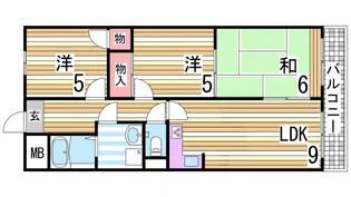 レジデンス清水ヶ丘【2階】の間取り
