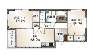ジーライズ明石二見町【2階】の間取り
