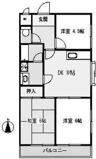 ハイツアイ【3階】の間取り
