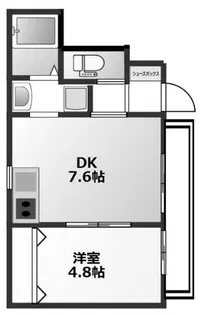 GLAハート明石【1階】の間取り