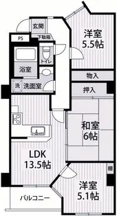 パサージュ垂水【6階】の間取り