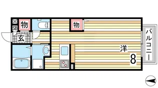 コンフォート小山C棟【1階】の間取り