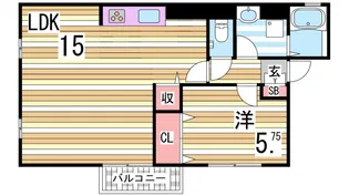 ヒルグレイス【2階】の間取り