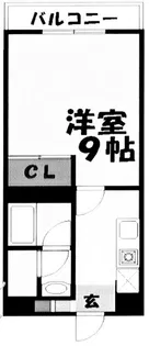 セルサス大道壱番館【3階】の間取り