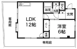 ベラヴィスタ【1階】の間取り