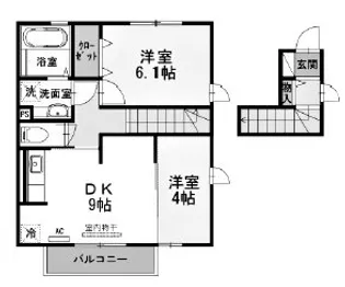 アウグーリオカーサ【2階】の間取り