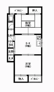 マンション加島【2階】の間取り