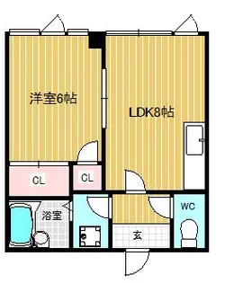 兵庫県尼崎市東難波町5丁目【マンション】の間取り