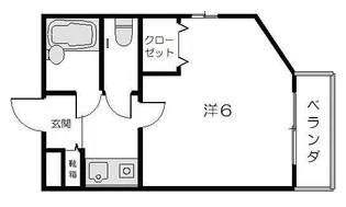 1Kの間取り画像