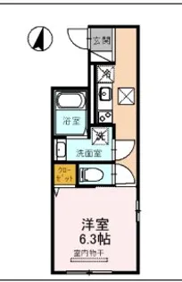 兵庫県伊丹市宮ノ前1丁目【アパート】の間取り
