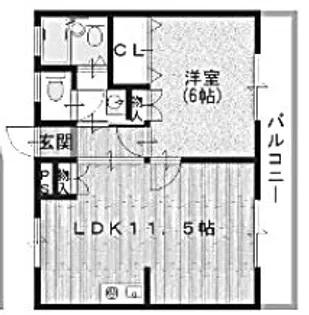 ミスターK北武庫之荘【4階】の間取り