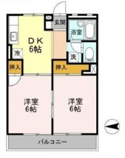 信雄マンション【3階】の間取り