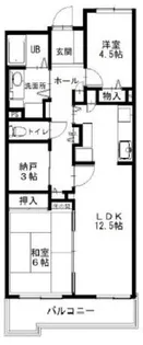 ユニベール宝塚【10階】の間取り