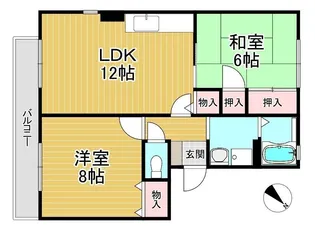フォンテーヌII【1階】の間取り