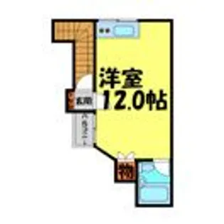 塩川ワンルーム【2階】の間取り